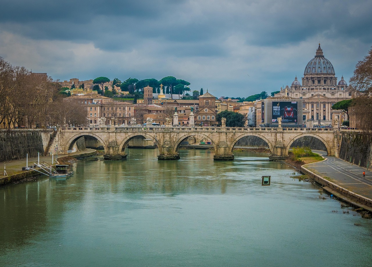 rome, saint peter's basilica, basilica, church, catholic, cathedral, catholicism, architecture, italian, famous, italy, bridge, roma, river, tiber river, tiber, rome, roma, roma, roma, roma, roma