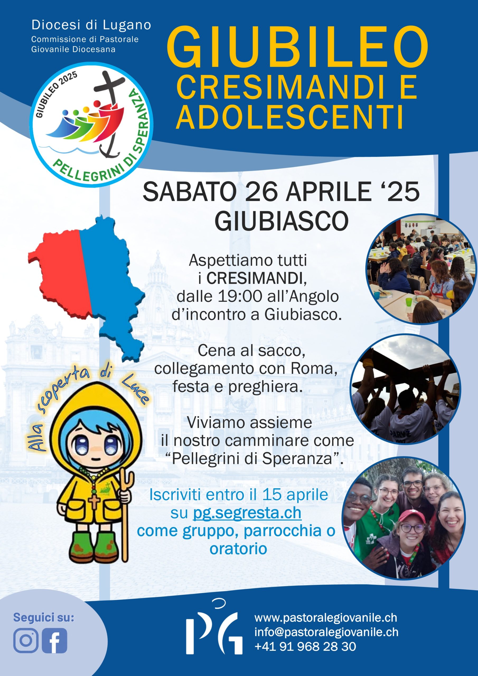 Giubileo degli Adolescenti - 26 aprile 2025 (Giubiasco)