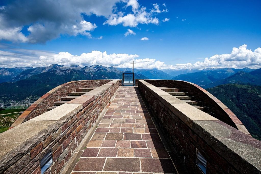 monte tamaro, architecture, switzerland, mario botta, ticino, alps, alpe foppa
